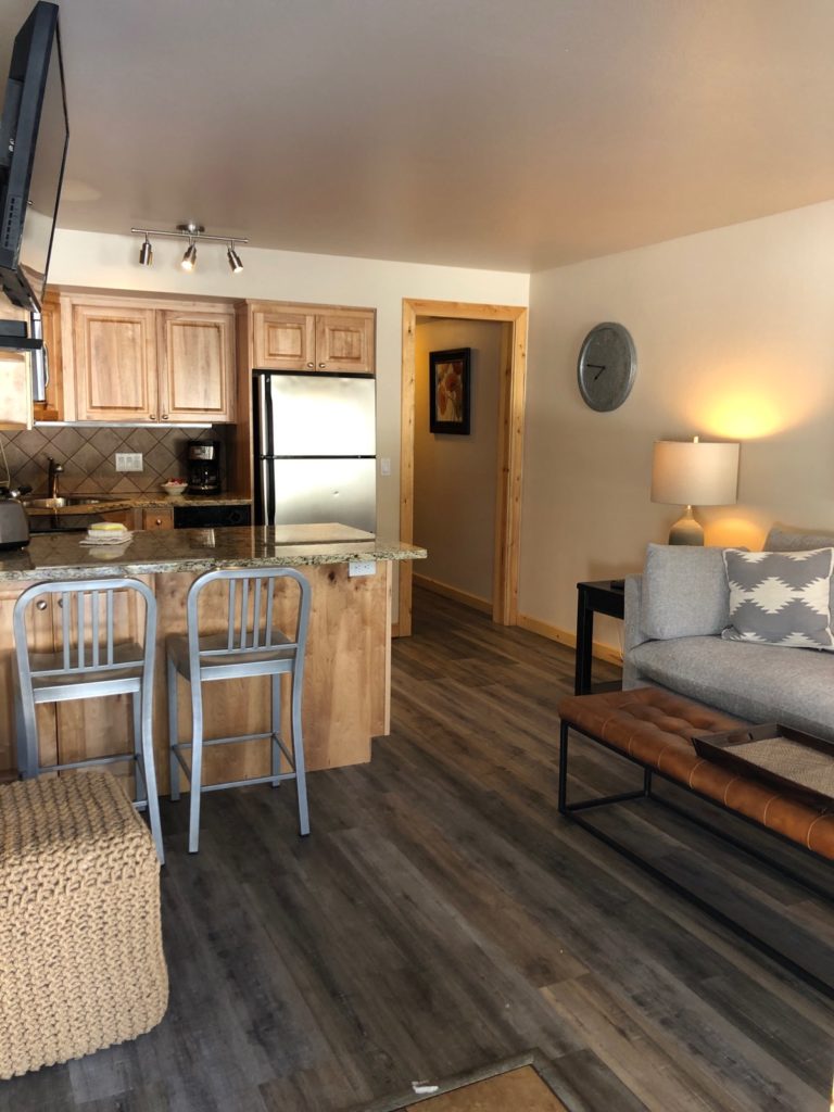 Vail condo with kitchen and living space