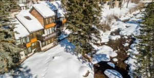 Snow covered Vail Condo