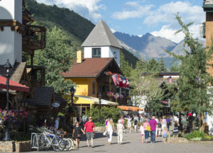 View of the village during the summer