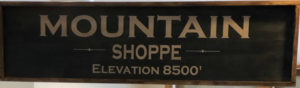 Mountain Shoppe Sign